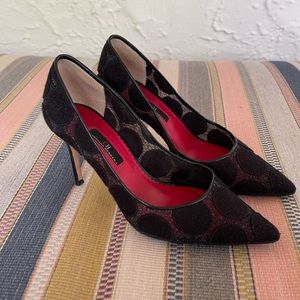 CH Carolina Herrera polka dot mesh pumps, size 38